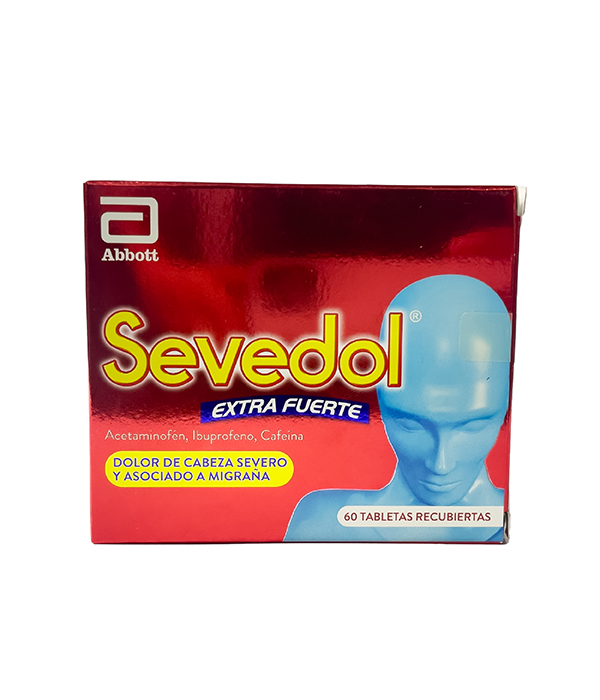 SEVEDOL EXTRA FUERTE CAJA X 60 TABLETAS